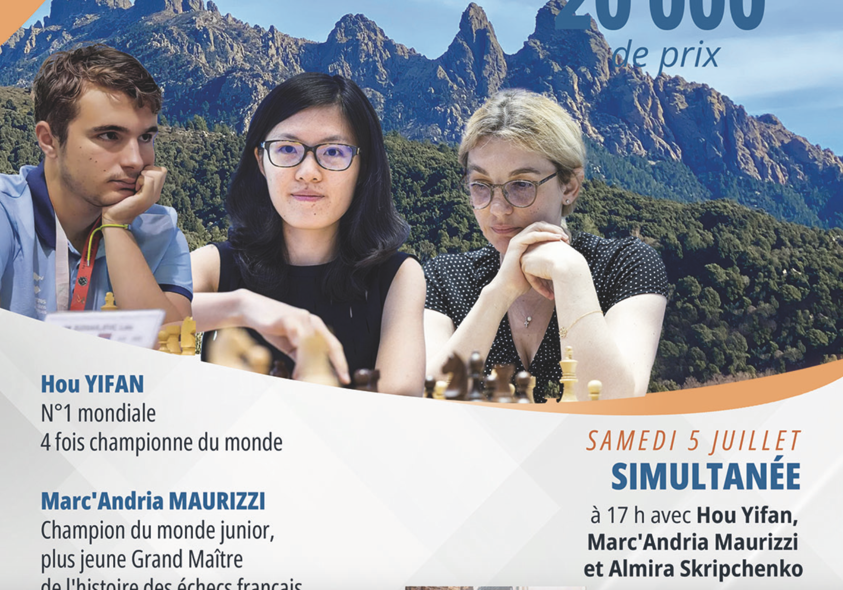 La Corse échiquéenne accueille Hou Yifan, la N°1 mondiale ! 